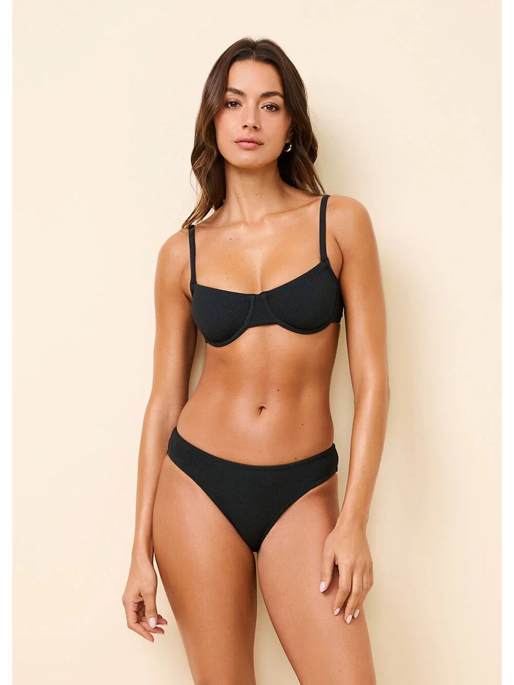 Solid & Striped Women's Eva Bikini Top Black Size Xs 0328